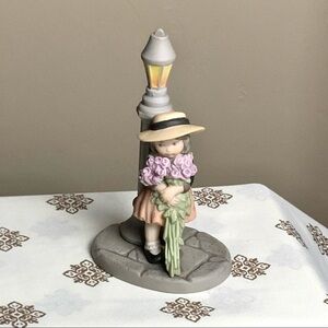 Enesco I Believe in You Girl w Flowers Figurine